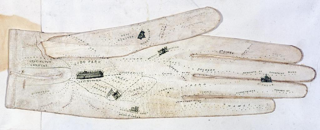 Map on a glove (EXT 11/159)