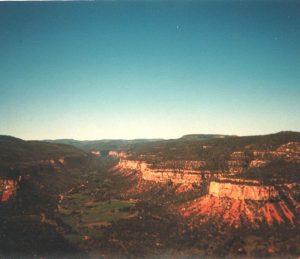 View of Escalante Canyon from Dry Mesa Quarry, Colorado