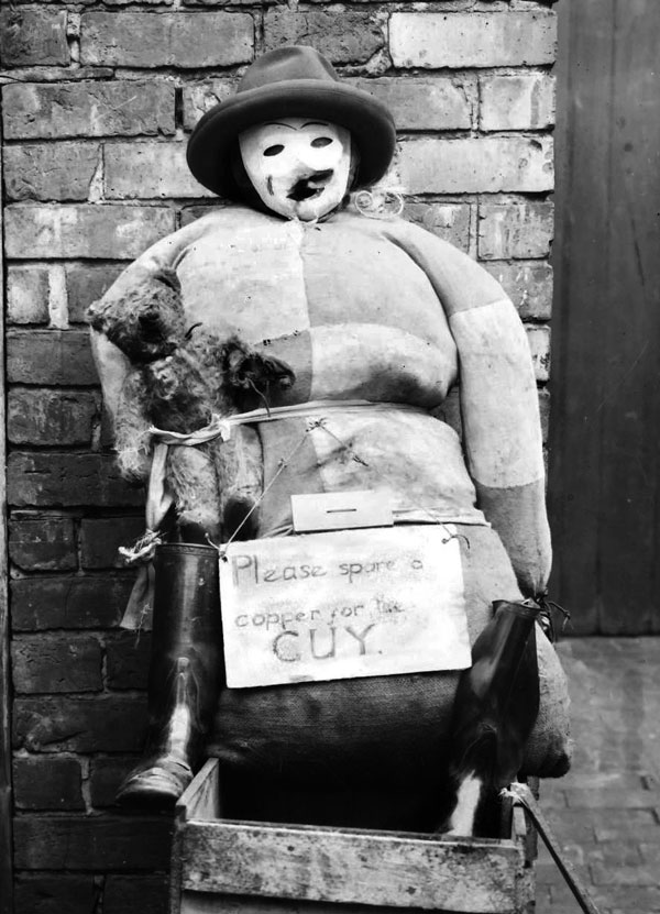 Guy Fawkes effigy c. 1930. 