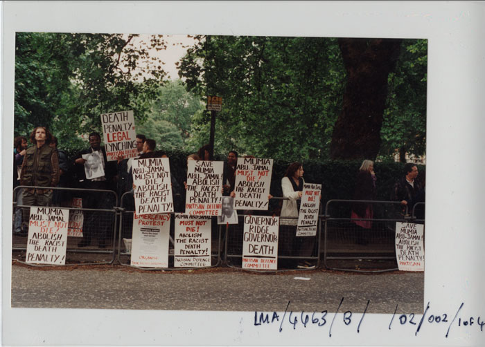 Mumia Abu-Jamal protest