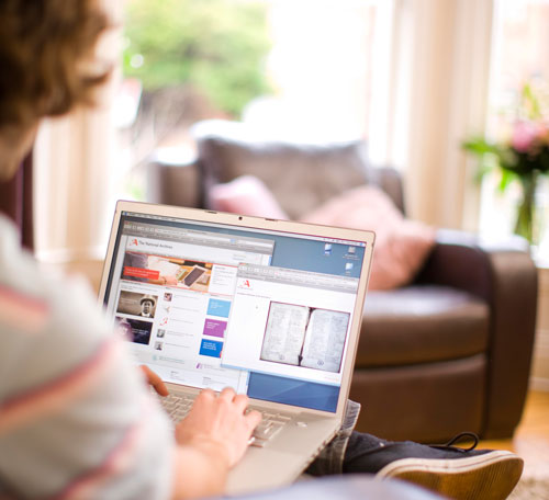 Woman on laptop