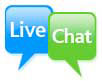 Live Chat is accessible through our website