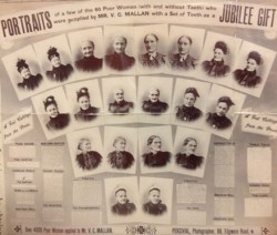Photograph of 20 female heads