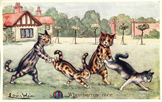 Cats by artist Louis Wain