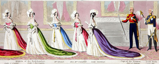 Victoria and Albert's wedding procession illustration