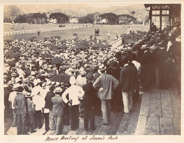 Mass Meeting at Queen's Park Racecourse Port of Spain 