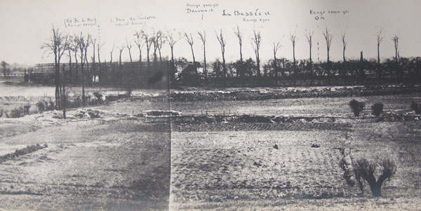 Artillery panorama of Richebourg L’Avoe, May 1915