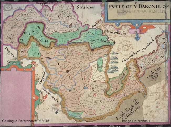 County Londonderry. Map of 'parte of ye Baronie of Loghinisholin' (reference: MPF 1/46)