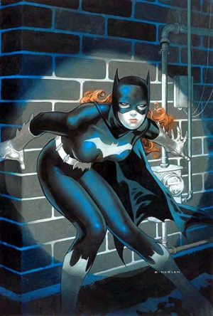 Image of Batgirl in a spotlight