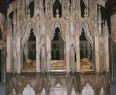 Edward II's tomb at Gloucester Cathedral (via http://commons.wikimedia.org/wiki/File:Edward_II_tomb.jpg)