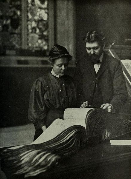 Professor and Mrs Charles William Wallace, Wikimedia (copyright expired)