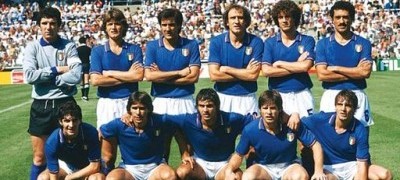 The Italy team in 1982 (El Gráfico via Wikimedia Commons, copyright expired)