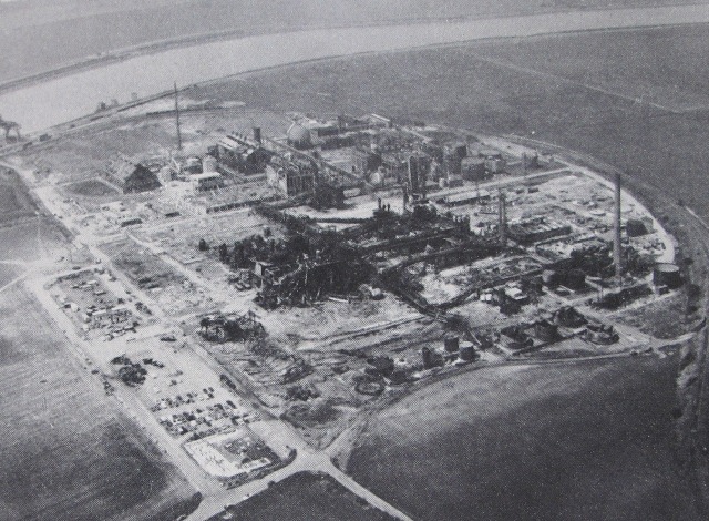 The Flixborough Plant after the explosion is a scene of devastation