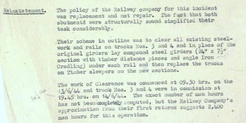 Much of the file consists of typewritten text, outlining the effects of the bomb in great detail. Catalogue reference: HO 192/492, briefing no 1563, p 2.