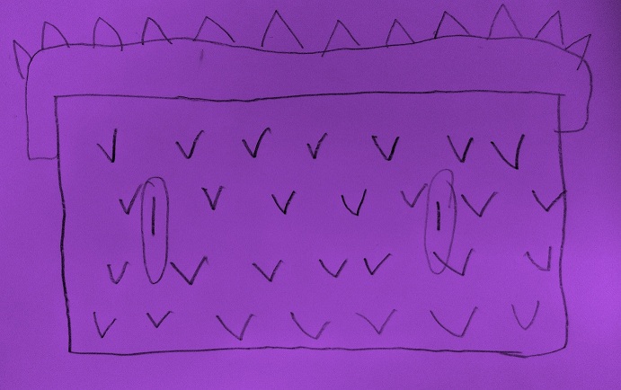 Drawing of a chest from one of our younger visitors. 