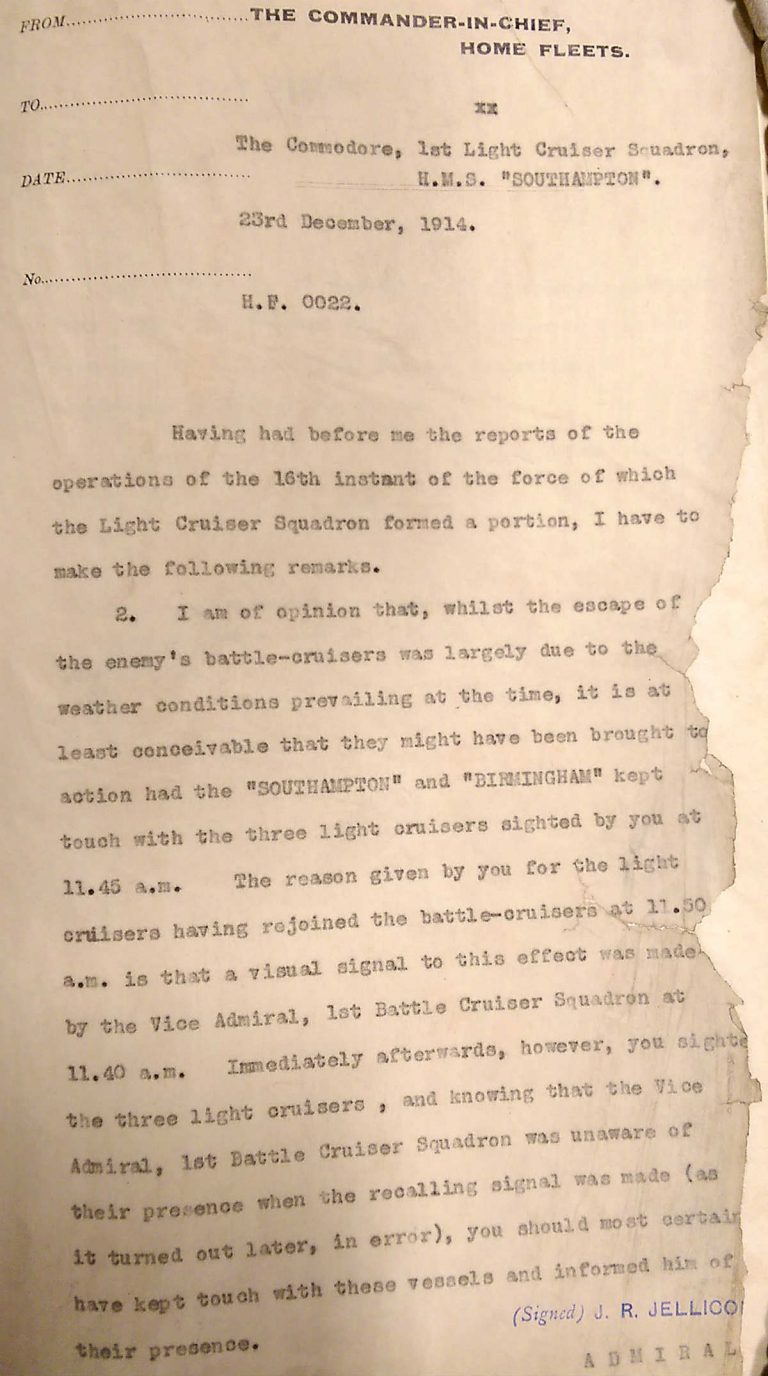 ADM 137-295 - Letter Jellicoe to Goodenough