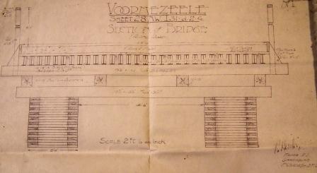 Technical drawings of bridges found in the RMRE unit war diary. Catalogue reference: WO 95/331.