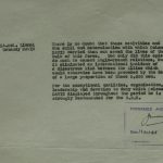 Citation for Lionel Davis' award of the OBE for his work on Operation Waldorf. Catalogue Reference: HS 9/403/6.