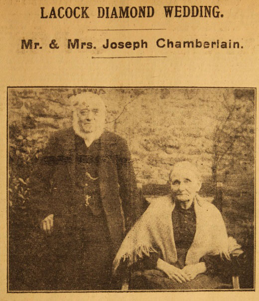 Mr and Mrs Chamberlain, The Wiltshire Times, Saturday 8 January 1921