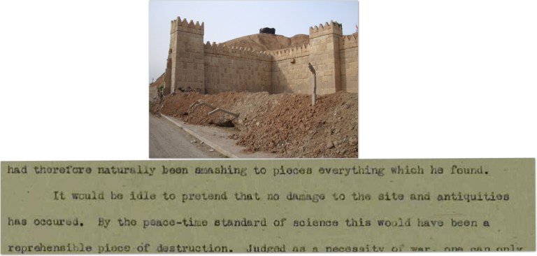 Nineveh, Shamash Gate, ‘British Army Defence-works at Kuyunjik’, 19/05/42 (catalogue reference: T 209/10) Image courtesy of Juliette Desplat