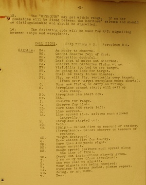AIR 1/674 Appendix A Orders for aeroplanes and guns for the attack 6 July 1915