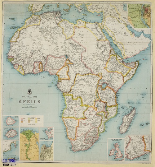 CO700-AFRICA27 Political Map of Africa 1904