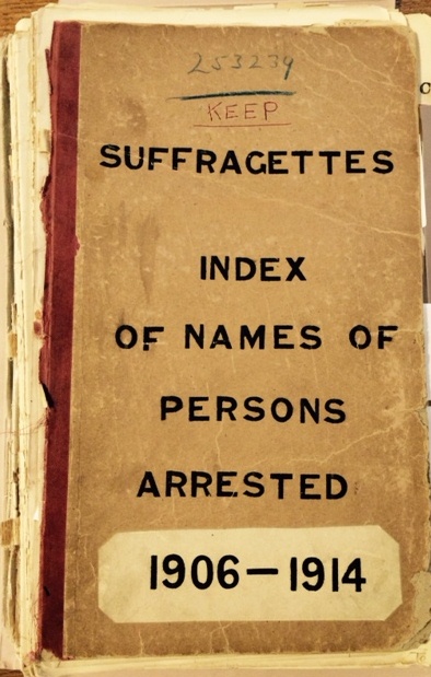 'Unknown' entries on Home Office list of suffragettes arrested 1906-1914 (catalogue reference HO 45/24665)