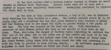 Account of the incident that led to Royston Newman being given a Civil Award for Gallantry (catalogue reference: HO 250/18/750)