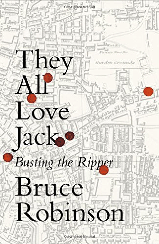 Book cover with an old map of london and title They All Love Jack