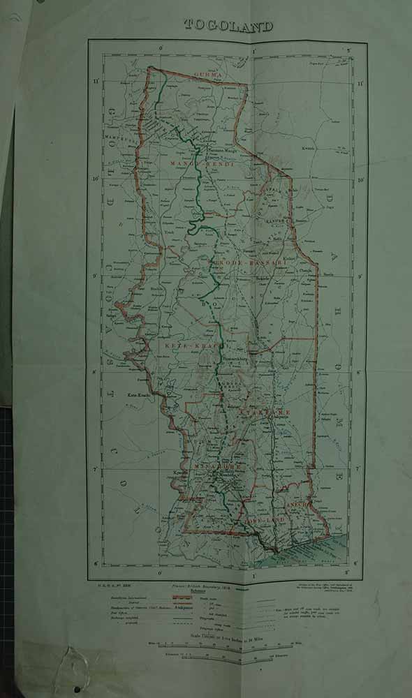 Map of Togoland (catalogue reference: CAB 45/110)