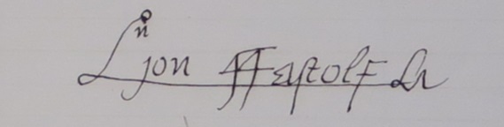 Image of Fastolf's signature