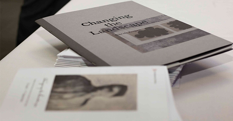 Image of exhibition catalogue and interpretation guide, Changing the Landscape