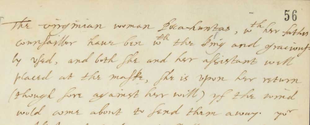Image of Letter (excerpt) from John Chamberlain to Sir Dudley Carleton