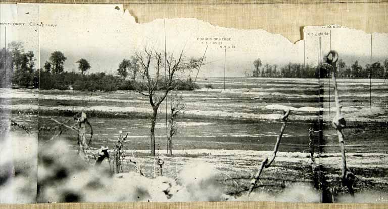 Third army panorama Gommecourt 20 May 1916 (cat ref: WO316-38 (5)) 