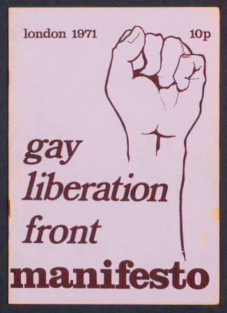 A poster for the Gay Liberation Front Manifesto, 1971. Image courtesy of the London Metropolitan Archives gathered as part of the Speak Out project.
