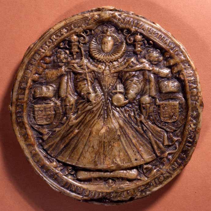 Great Seal of Elizabeth I, 1586-1603 (catalogue reference: SC 13/N3)