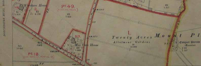Part of the Valuation Office map showing Max Gate House (catalogue reference: IR 125/2/422)