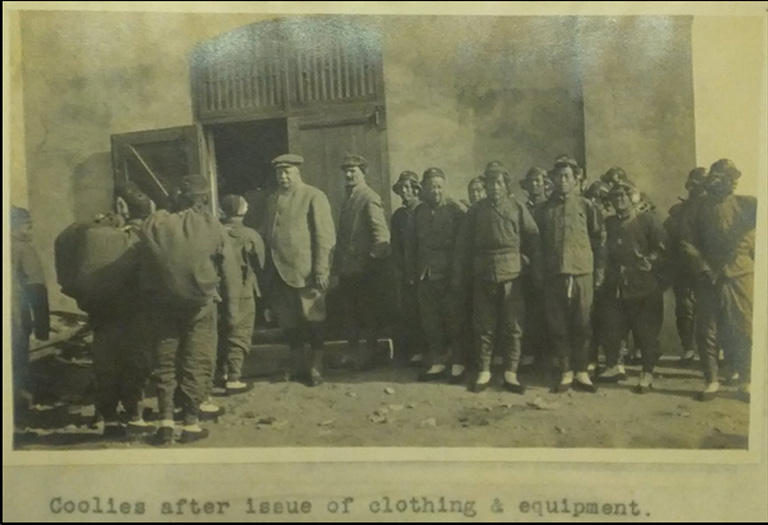 FO 371/2905/397 – Chinese labour recruits after issued of clothing and equipment