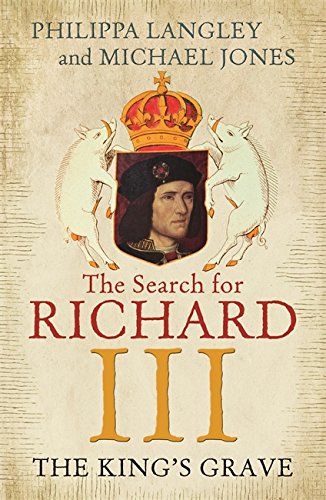 Front cover of The Search for Richard III, which features a portrait of Richard and his coat of arms