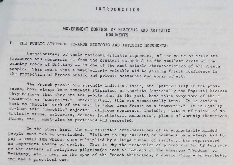 Civil Affairs handbook for France, 'Cultural Institutions'. 'Introduction' (catalogue reference: WO220/610)