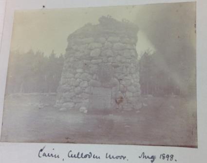 PRO 30/69/940. Cairn, Culloden Moor, August 1898.