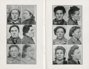 Mugshots of known pickpockets, 1951