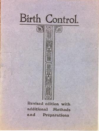 Image of a birth control pamphlet seized by the Home Office as indecent publications, 1931-1934. Catalogue reference: HO 45/15753