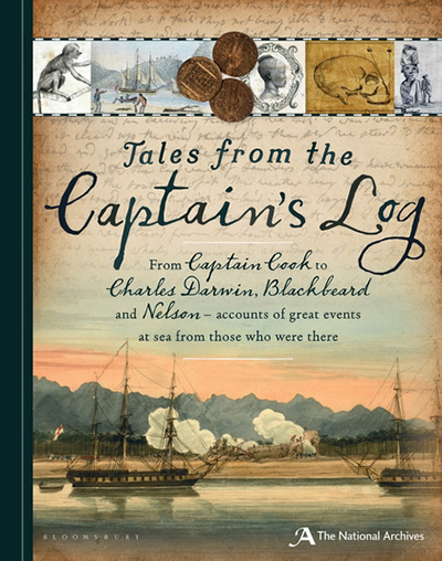 The front cover of 'Tales from the Captain's Log' book