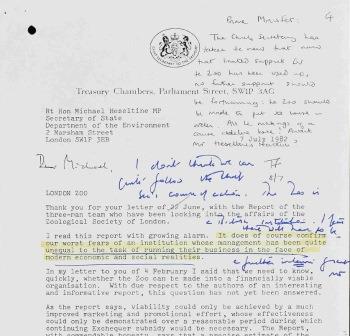 Margaret Thatcher reacts to further suggestions she get involved with pandas, 1982. Catalogue reference: PREM 19/3783