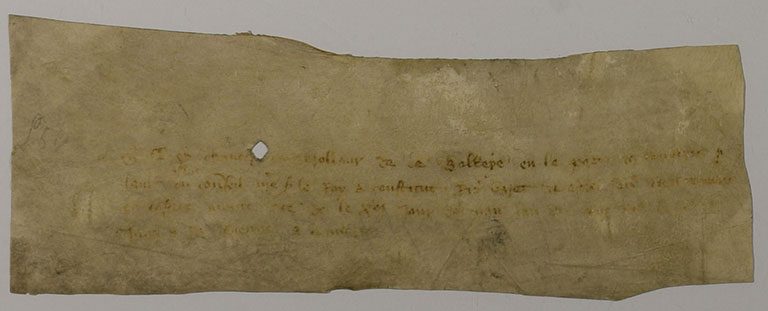 Appointment of a deputy in Chaucer's absence from London (catalogue reference; E 207/6/2 (56))
