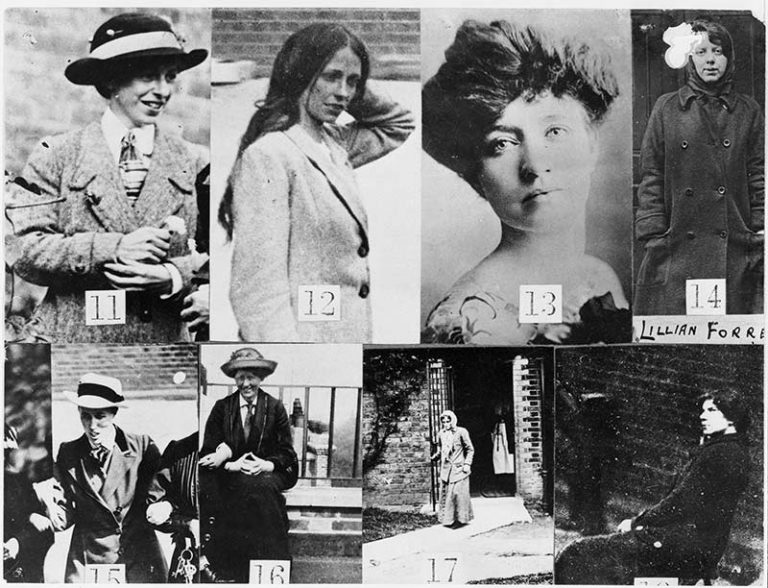 AR 1/528 11-18. Suffragettes: descriptions and photographs