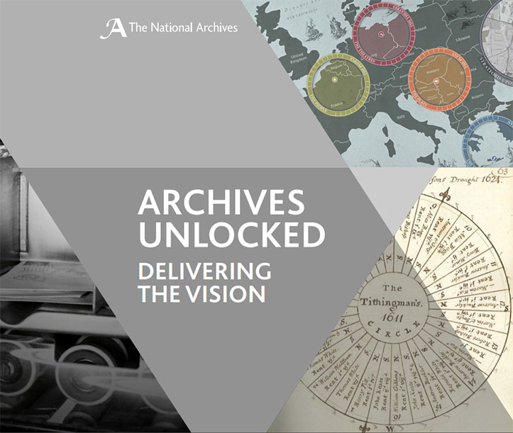 The cover design of Archives Unlocked