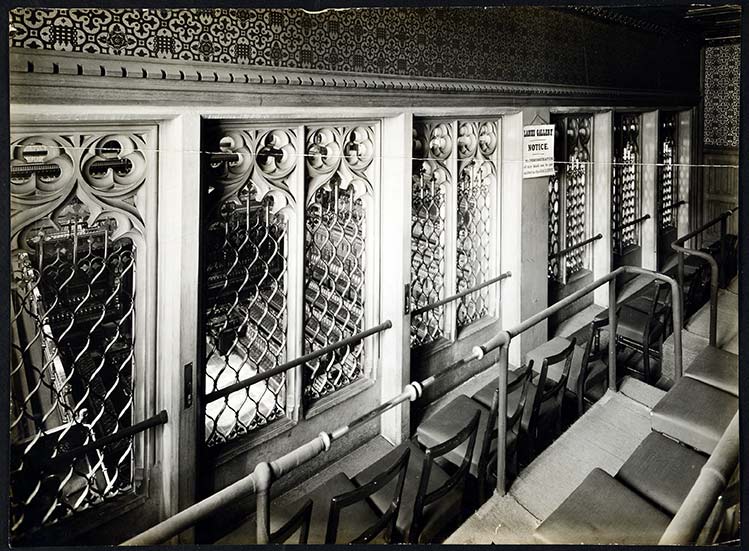 WORK 11/176 – Photograph of the House of Commons Ladies' Gallery, 1888-1908