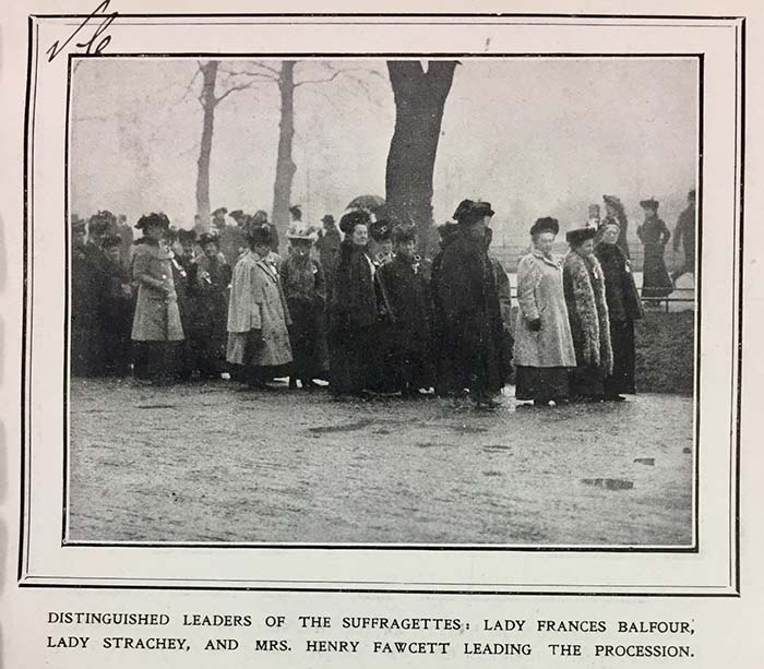 ZPER 34/130 - Key figures leading the 1907 ‘Mud March’ protest